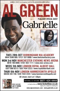 Al Green and Gabrielle Tour 2008
