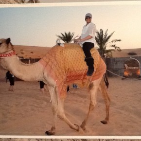 I rode a camel today.