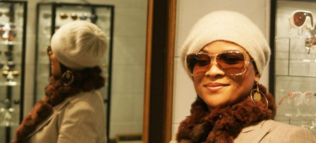 Vintage sunglasses shopping.
