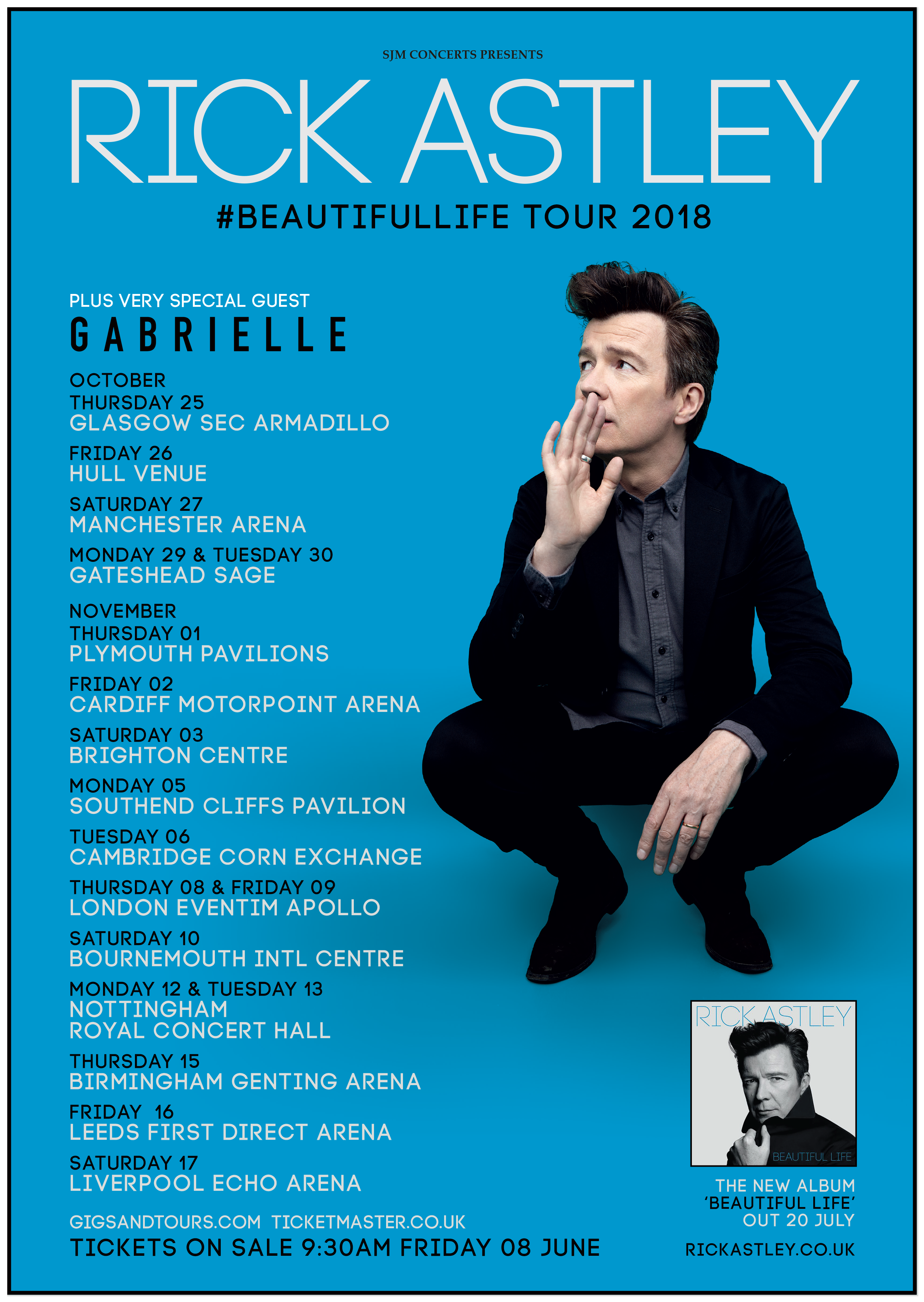 Gabrielle - Rick Astley Tour Tickets - Gabrielle